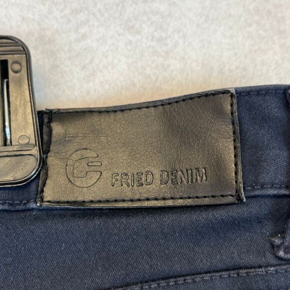 FRIED DENIM Men’s Slim Jeans 42x30 Dark Blue Stretch Cotton Blend Classic Fit - Picture 14 of 16